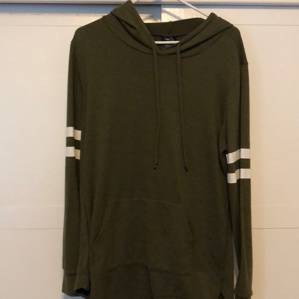 Green long Hoodie